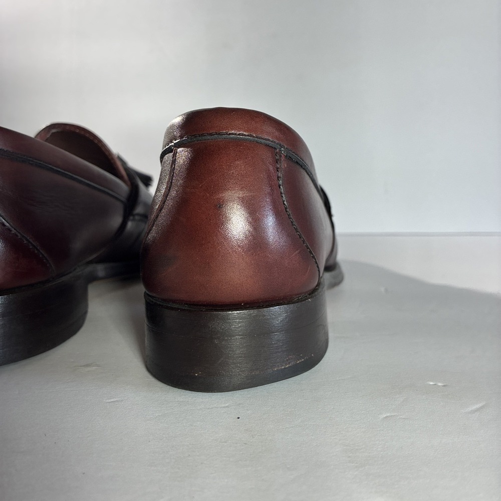 Allen Edmonds Enfield Kiltie Tassel Moc Toe Leather Loafer Mahogany Sz 8.5C - Picture 6 of 13